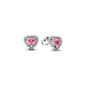 Juwelier Schell 177265 Pandora Ohrstecker Funkelndes rosa Herz 298427C02