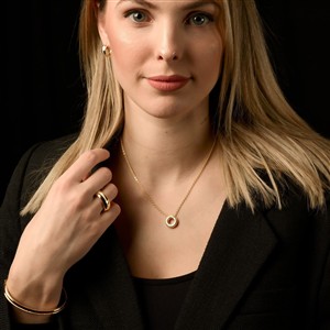 Ernstes Design Anhänger Ring Klein – Bild 2