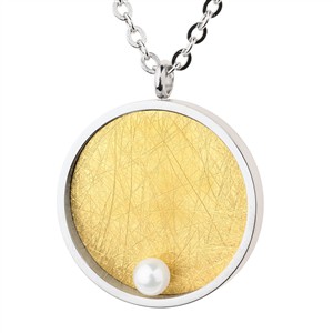 Juwelier Schell 177371 Ernstes Design Anhänger Rund mit Perle Groß AN1060