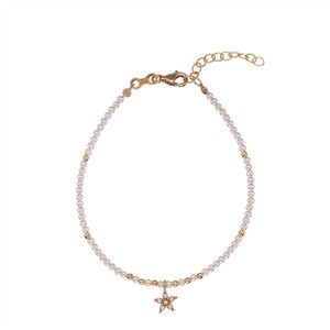 Juwelier Schell 177609 Alisia Perlenarmband mit Anhänger Stern Twinkle Multi AL4910-Oro