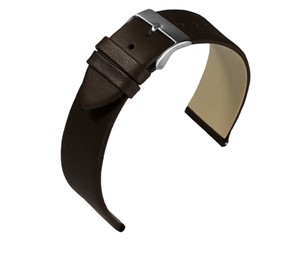 Juwelier Schell 178596 Eulit Uhrenband Nappa Dunkelbraun/Silber 341620272