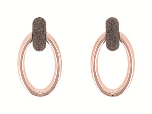 Juwelier Schell 178684 Pesavento Ohrringe Shiny Rosé + Polvere Marrone WPLVO2760