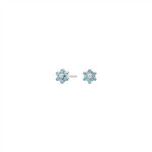 Juwelier Schell 178974 Pure Titanium Ohrstecker Hellblaue Blume 30150193716