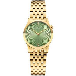 Juwelier Schell 179155 Bruno Söhnle Armbanduhr Bologna IV Grün/Gold 17-33231-440