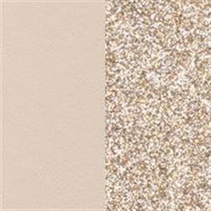 Juwelier Schell 158445 Les Georgettes Ledereinsatz Ring 8mm Creme & Golden Glitter 703315284C4000