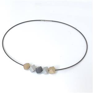 Juwelier Schell 168320 Step by Step Collier anthrazit silber rose 601120