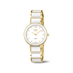 Juwelier Schell 170159 Boccia Armbanduhr Weiß/Gold 3311-03