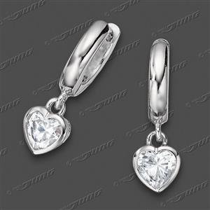 Juwelier Schell 175155 Jung Creolen mit Herzanhänger 25-0161