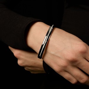 Ernstes Design Armreif Funkelnde Linie Poliert Mittel – Bild 2