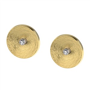 Juwelier Schell 177373 Ernstes Design Ohrstecker Konkav E731