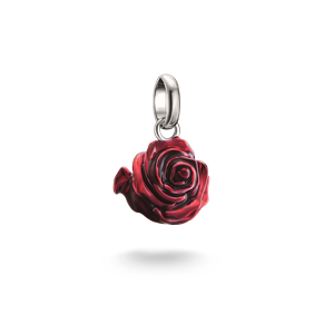 Juwelier Schell 177768 Thomas Sabo Charm Rote Rosenblüte CC1263-007-10