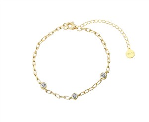 Juwelier Schell 178729 Xenox Armband Gliederkette mit Steinen XS91895G