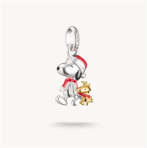 Juwelier Schell 179514 Thomas Sabo Charm Peanuts Snoopy & Woodstock Santa Edition CC1307-427-7