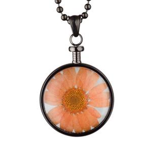 Juwelier Schell 143135 Blumenkind Anhänger Blume Grau/Orange BL01MGROR