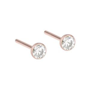 Juwelier Schell 152248 Ernstes Design Ohrstecker 3mm E460.WH