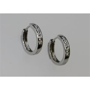 Juwelier Schell 153550 R. Gerstner Scharniercreolen mit Steinreihe Groß 109816