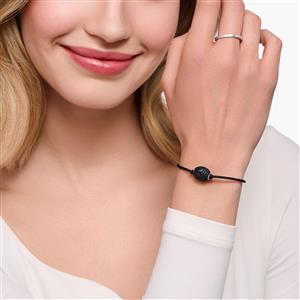 Thomas Sabo Armband Karma Secret mit schwarzem Obsidian Bead mattiert – Bild 2