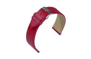 Juwelier Schell 174881 Eulit Uhrenband Nappa Rot/Silber 341118402