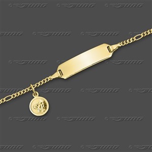 Juwelier Schell 177345 Jung Id.-Armband mit Anhänger Engel 91.0293