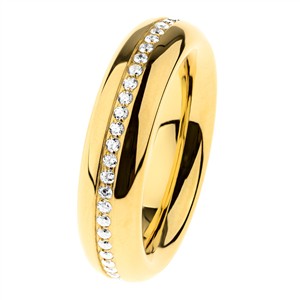 Juwelier Schell 177380 Ernstes Design Ring Funkelnde Linie Schmal R777.56