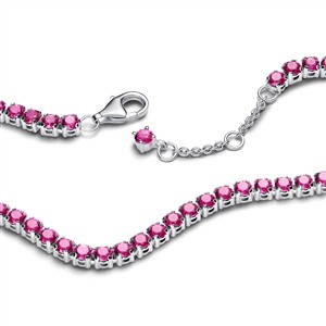 Pandora Tennisarmband Magenta – Bild 2