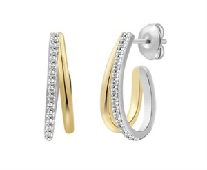 Juwelier Schell 179389 Xenox Ohrstecker Bicolor Harmony XS91901GW