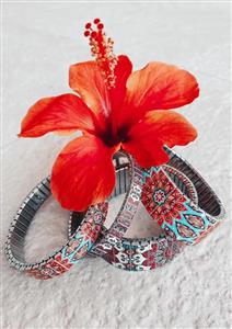 Banded Bracelets Armband Mediterranean Tile - Valencia - 18mm – Bild 3