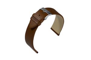 Juwelier Schell 174870 Eulit Uhrenband Nappa Mittelbraun/Silber 341620252