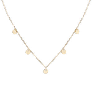 Juwelier Schell 175349 Xenox Collier Fünf Plättchen XG9K3013G