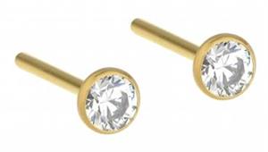 Juwelier Schell 152247 Ernstes Design Ohrstecker 3mm E459.WH