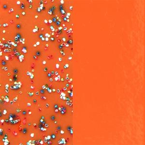 Juwelier Schell 160069 Les Georgettes Ledereinsatz Ohrringe 43mm Orange & Glitter 703218484DM000