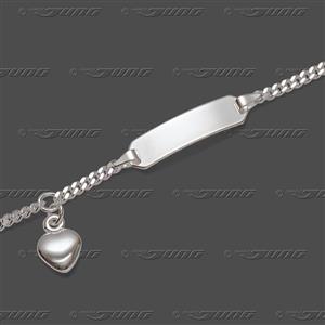 Juwelier Schell 167143 J Identarmband Herz 91.0108-2