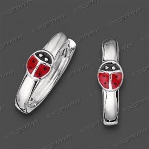 Juwelier Schell 157509 Jung Scharniercreolen Marienkäfer 15-0010-3