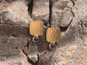 Bastian Inverun Ohrstecker Sparkling Rhodolite – Bild 2