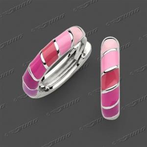 Juwelier Schell 169318 Jung Scharniercreolen Pink 15-0054-4