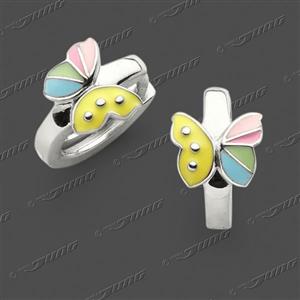 Juwelier Schell 171711 Jung Scharniercreolen Bunter Schmetterling 15-0062