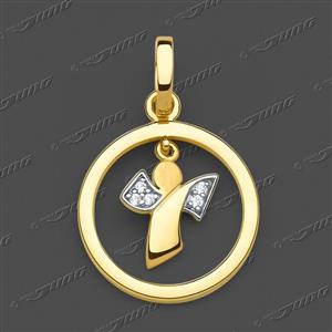 Juwelier Schell 173342 Jung Anhänger Schutzengel Rund 50-0607