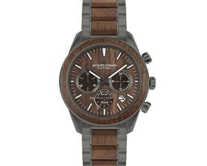 Juwelier Schell 174561 Jacques Lemans Armbanduhr Eco Power Grau/Braun 1-2115K