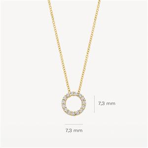 Blush Kette mit Anhänger Kreis – Bild 3