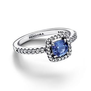 Pandora Ring Blaues Carré & Funkelnder Kranz Klein – Bild 2