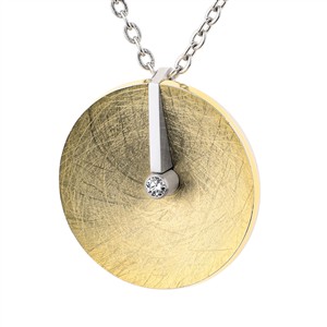 Juwelier Schell 176532 Ernstes Design Anhänger Scheibe Konkav AN1030