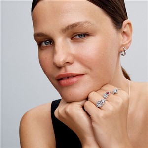 Pandora funkelnder Strahlenkranz Herz Ring – Bild 3