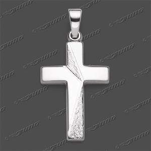 Juwelier Schell 176957 Jung Anhänger Kreuz mit Struktur 43-0438