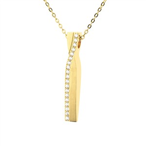 Juwelier Schell 176534 Ernstes Design Anhänger Überkreuzt AN1038