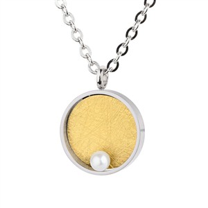 Juwelier Schell 177370 Ernstes Design Anhänger Rund mit Perle Klein AN1058