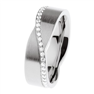 Juwelier Schell 177379 Ernstes Design Ring Funkelnde Linie 6mm R768.58
