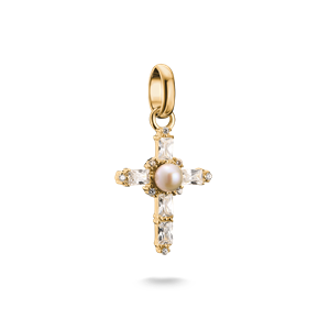 Juwelier Schell 177780 Thomas Sabo Charm Goldenes Vintage-Kreuz CC1287-445-14