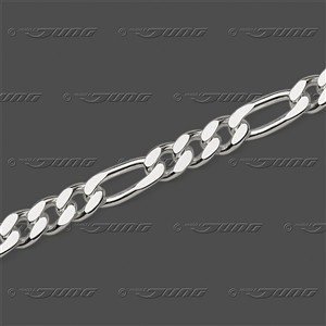 Juwelier Schell 178037 Jung Figarokette Flach/Diamantiert 41.0090