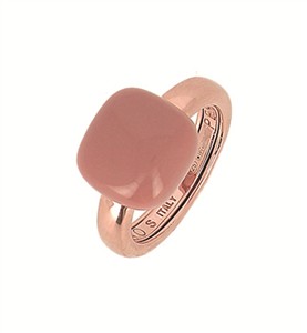 Juwelier Schell 178694 Pesavento Ring Rosé + Emaille Mocha WBRIA001M