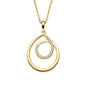 Juwelier Schell 179154 Viventy Kette mit Anhänger Verschlungener Tropfen 788372